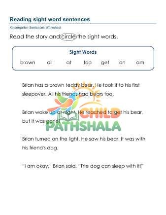 Preview of Sight Words Sentences