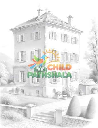 Old French Houses French Houses Light Worksheet for Grade 1