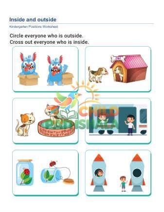Preview of Position Words Inside Outside B