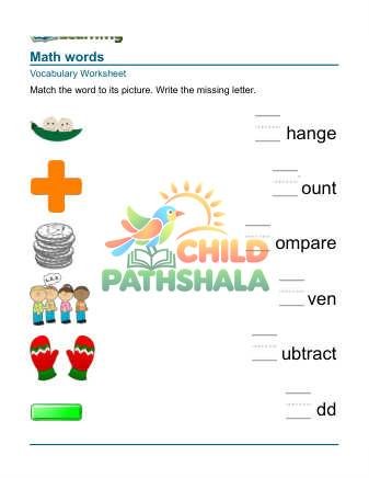 Practice Words Math 3