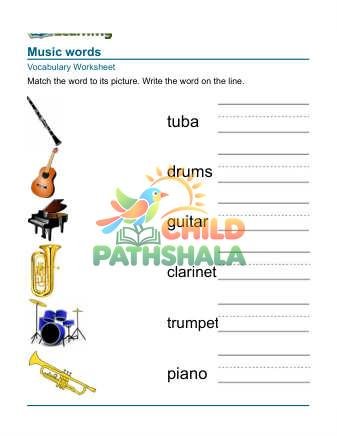 Preview of Practice Words Music 3