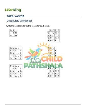 Physical printed worksheet page test layout
