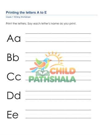 Print Letters A