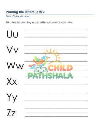 Print Letters E