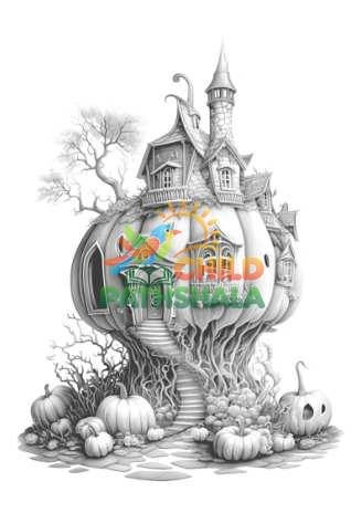 Pumpkin Fairy House Pumkin Fairy House Dark A