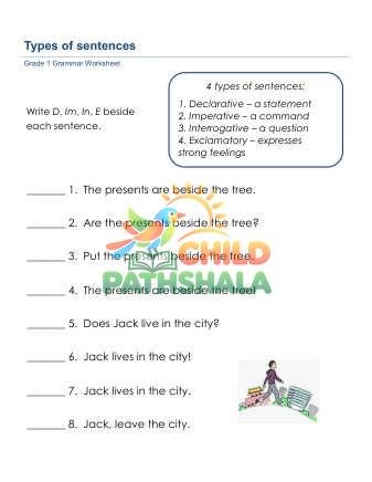 Preview of Types Of Sentences C