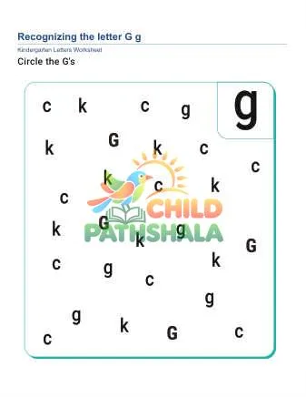 Preview of Recognize Letter G