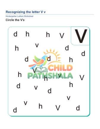 Preview of Recognize Letter V