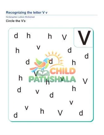 Preview of Recognize Letter V