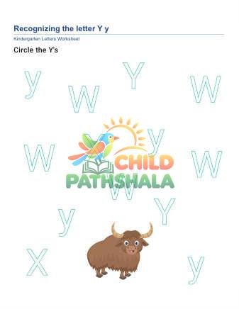 Preview of Recognize Letter Y
