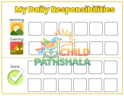 Preview of Responsibilities Chart Daily Responsibilities Chart
