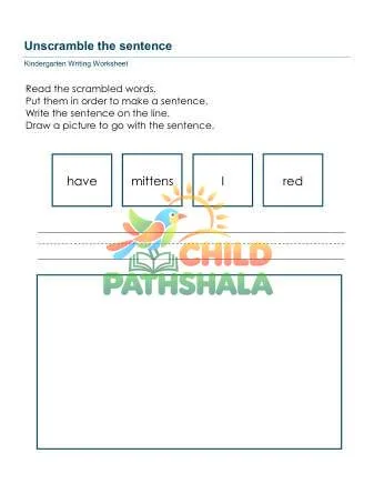 Preview of Unscramble Sentences