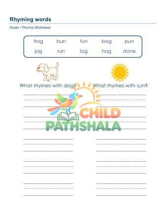 Preview of Rhyming Words Uov