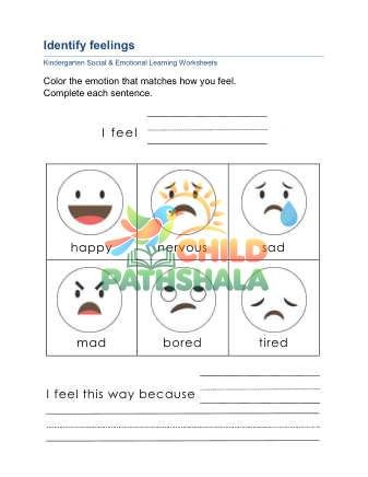 Self Awareness 53k Worksheet for Grade 1