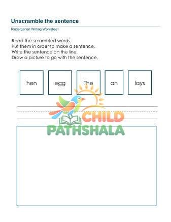 Preview of Unscramble Sentences 5