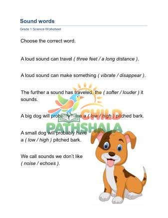 Preview of Sound Words B