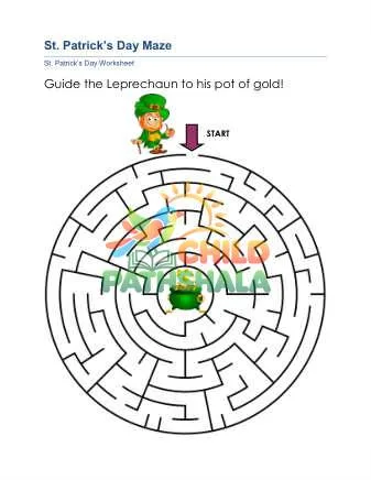 Preview of St Patricks Day Maze