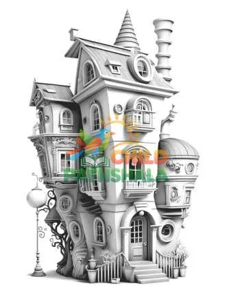 Preview of Tiny House Townhouse Little Townhouses Dark
