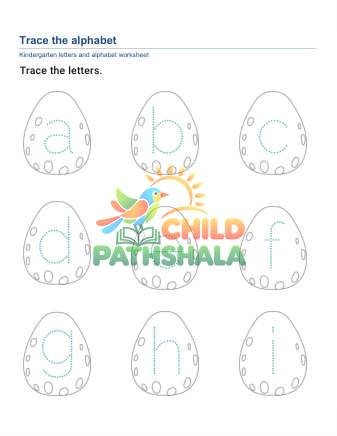 Trace Alphabet 6 Worksheet for Grade 1