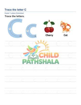 Trace Letter C