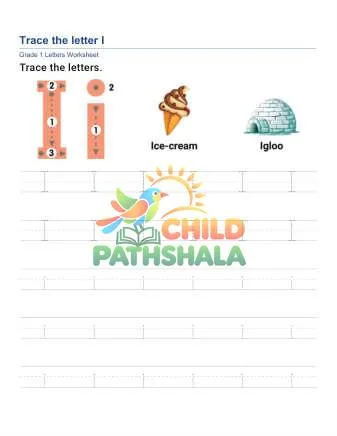 Preview of Trace Letter I