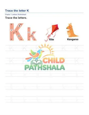 Preview of Trace Letter K