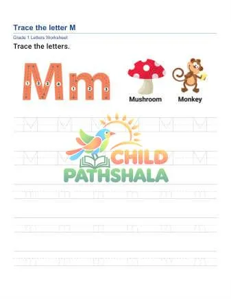 Preview of Trace Letter M