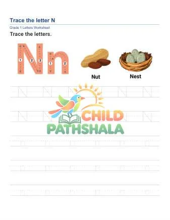 Preview of Trace Letter N