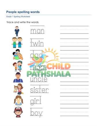 Trace Write Words 3