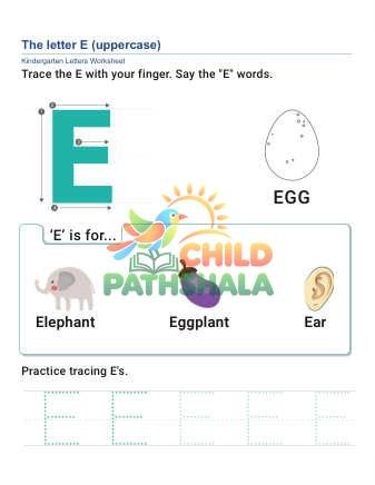 Uppercase Letter E