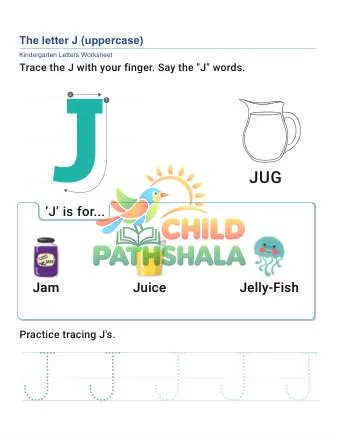 Preview of Uppercase Letter J