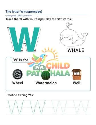 Preview of Uppercase Letter W
