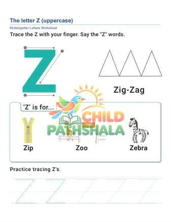Preview of Uppercase Letter Z