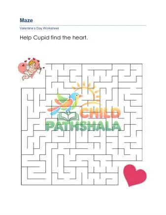 Preview of Valentine Maze Square