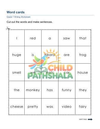 Preview of Word Cards A
