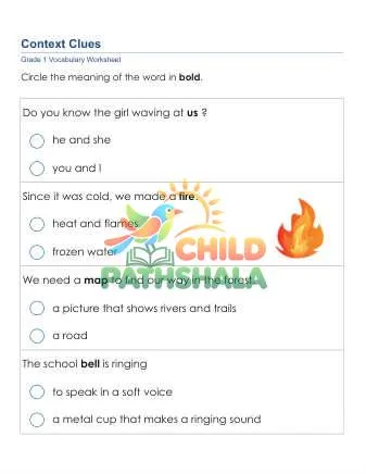 Preview of Words Context Clues