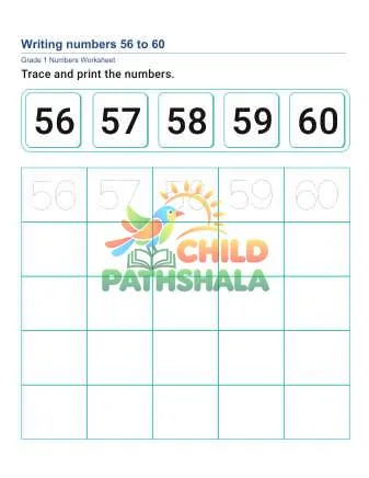 Preview of Write Numbers 56