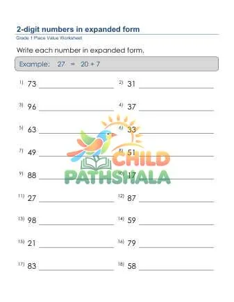 Preview of Write Numbers Expanded Form