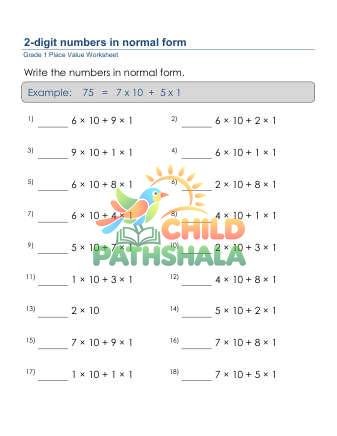 Write Numbers Normal Form D