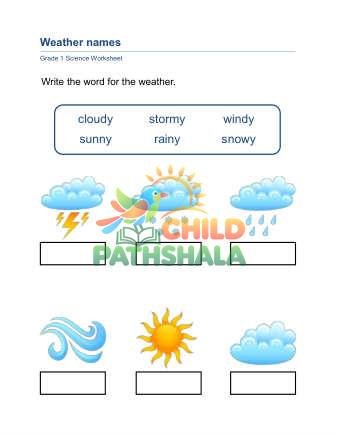 Preview of Weather Types B