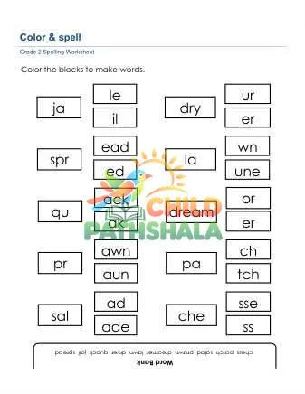 Preview of Color Spell Words