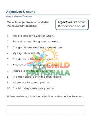 Adjectives Nouns B