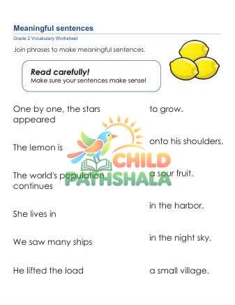 Complete Sentences 2