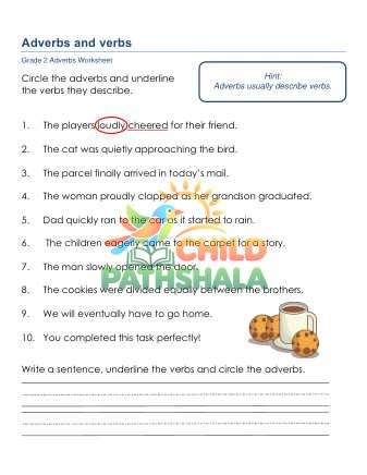 Grammar Worksheet Grade 2 Adverbs 0