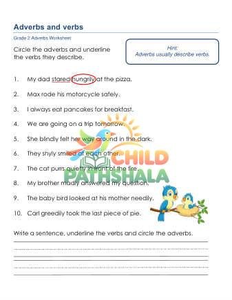 Grammar Worksheet Grade 2 Adverbs 2
