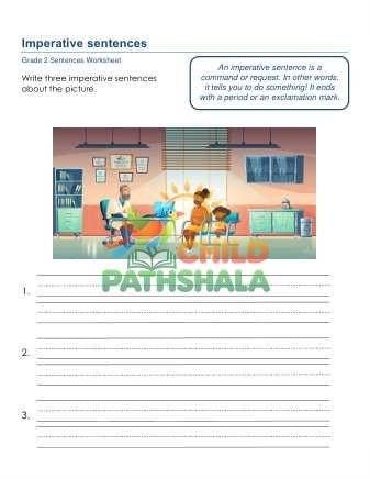 Imperative Sentences B Worksheet for Grade 2