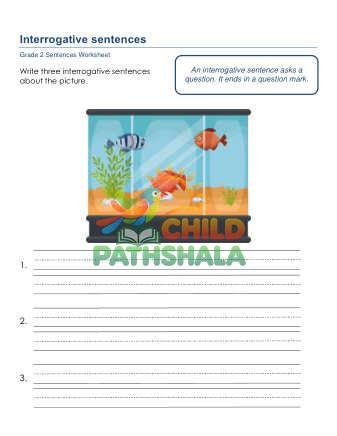 Interrogative Sentences C Worksheet for Grade 2