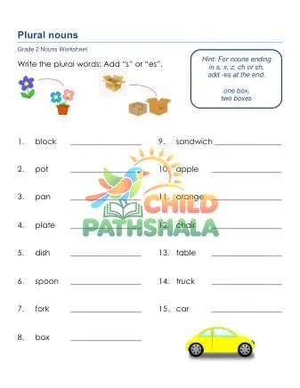 Preview of Plural Nouns