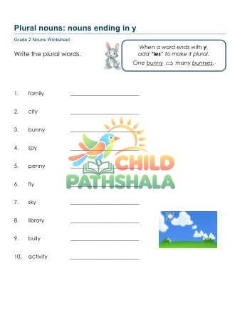 Plural Nouns Ending Y B