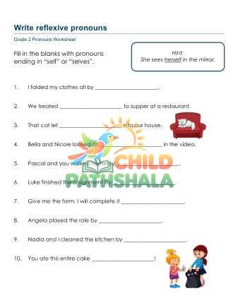 Preview of Reflexive Pronouns A